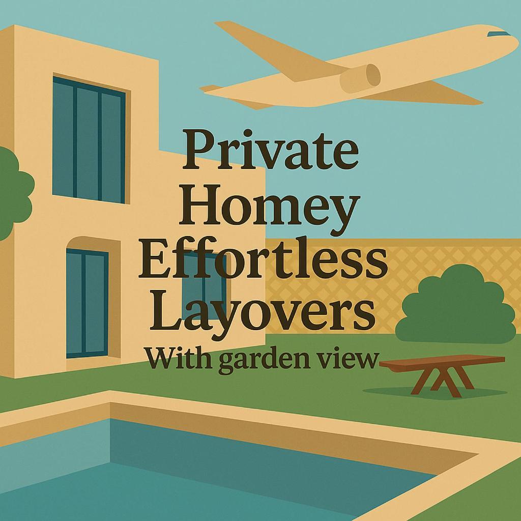Aeropuerta Mini Villa - Private Layover Near Amman Airport Al Qastal エクステリア 写真